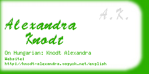 alexandra knodt business card